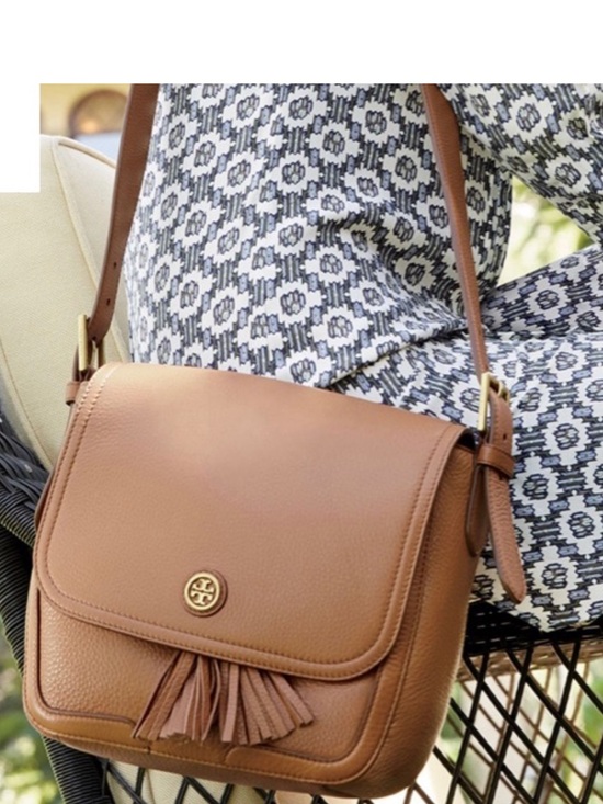 Tory Burch Handbags - Tory Burch Frances Saddle Bag pebbled leather brown tassel